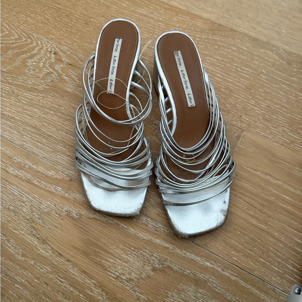 Chic Silver Women's Mules